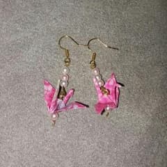 鶴のピアス♥ゆれる〜(*´▽`*)のサムネイル