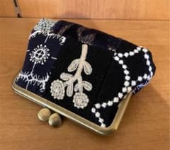 ミナペルホネン   ハンドメイド　がま口　パッチワーク　タンバリン　アネモネのサムネイル