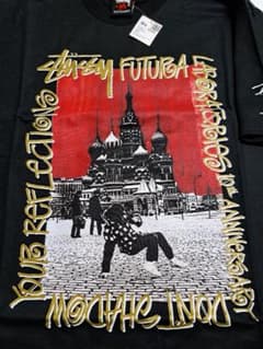 新品・M】Stussy × FL 10th Tシャツ／黒・正規品 - メルカリ