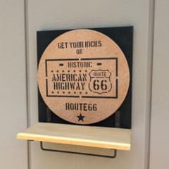 木工部☆ROUTE66☆★マグネット式ウォールシェルフ✨️男前 木工部☆ROUTE66マグネット式ウォールシェルフ✨️男前 - メルカリ