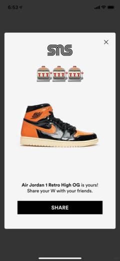 Nike Air Jordan 1 OG Shattered Backboardのサムネイル