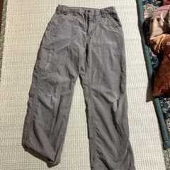 カーハート　ダック　革タグ　ペインターパンツ　古着　ライトブラウン　Wのサムネイル
