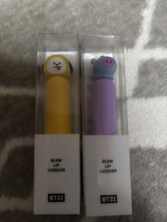 VT BT21 글로우 립 래커 2 개 세트 BTS