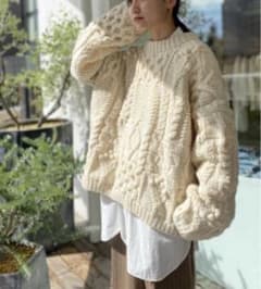 todayful ♡ パターンハンドニット　ケーブルのサムネイル