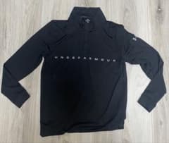UNDER ARMOUR ゴルフ用 ハーフジップシャツ ブラックのサムネイル