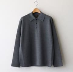 BATONER 32G SMOOTH WOOL POLO #GRAY - メルカリ