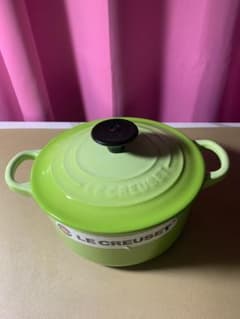LE CREUSET グリーン 両手鍋 16cm - メルカリ