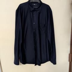 UNIQLO 長袖シャツ L ダークブルー