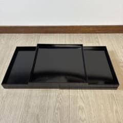 黒塗 懐石膳 5客セット 茶道具 漆喰 角盆のサムネイル