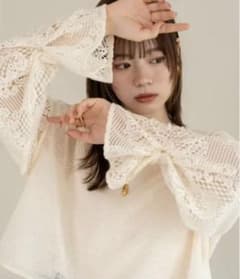 hinari レースメッシュ2WAYプルオーバーのサムネイル