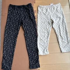 値下げ　UNIQLOキッズレギンス　130のサムネイル