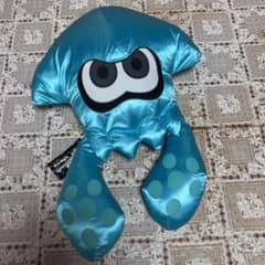 スプラトゥーン　イカのキャラクターぬいぐるみ 水色