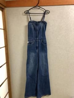 To the sea トゥーザシー　デニムロンパース、オールインワンのサムネイル