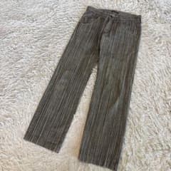 日本製 BLUE WAY ストライプデニム ワークパンツ M 30 ヴィンテージ