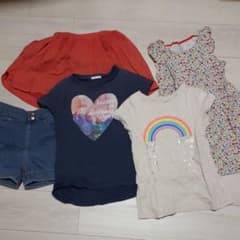 双子　女の子　12枚セット　130㎝のサムネイル