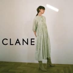 CLANE クラネ LINE FLOWER OP ラインフラワーワンピース