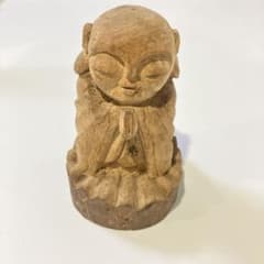 木彫り お地蔵様 仏像 置物のサムネイル