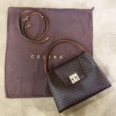 CELINE オールドセリーヌ マカダム柄 ハンドバッグ ショルダー 2wayのサムネイル