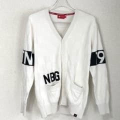 美品 ニューバランスゴルフ ホワイト ゴルフカーディガン サイズ4 ML