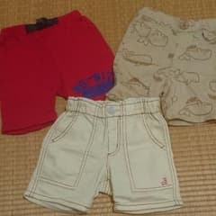 ハーフパンツ 3点セット 90cmのサムネイル