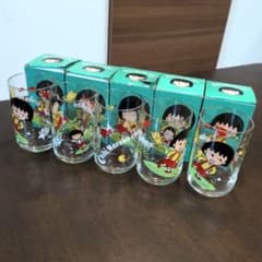 【1990年】ちびまる子ちゃん タンブラー 5個セット　平成レトロ 1990年】ちびまる子ちゃん タンブラー 5個セット 平成レトロ - メルカリ