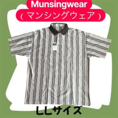 新品タグ付・LL】マンシングウェア 総柄 半袖ポロシャツ デサント製 