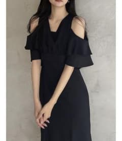 カシュクールコンビタイトワンピースのサムネイル