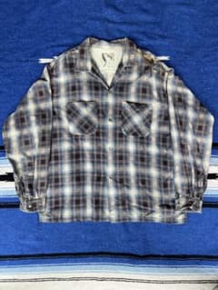 襤褸〉60s Towncraft オンブレチェックプリントネルシャツ - メルカリ