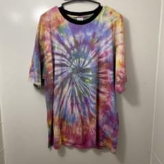 【新品手染め】タイダイ Tシャツ 3XLサイズマルチカラー クルーネックのサムネイル