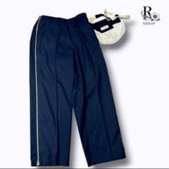 Maison Margielaナイロン ネイビー サイドジップ ワイドパンツ - メルカリ
