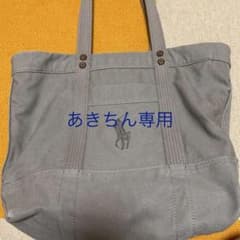 Ralph Lauren☆ヴィンテージキャンパストートバッグ　グレーのサムネイル