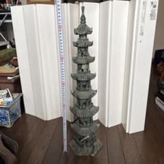 専用碧玉製多層塔 約66cm ヒスイ翡翠 緑石 - メルカリ