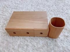 木製小物収納３段 　ペンたてのサムネイル