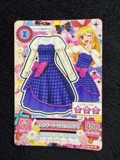 アイカツカード ウィンドーペーンチェックワンピのサムネイル