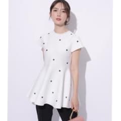 新品未使用】Apuweiser-rich ドットニットチュニック - メルカリ
