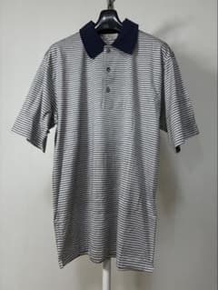 新品 エルメネジルド・ゼニア（Zegna）イタリア製 ボーダー ポロシャツ