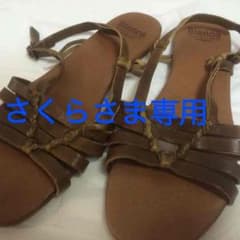 [さくらさま専用！]ビアンカ レザーサンダル 24.5~25cmのサムネイル