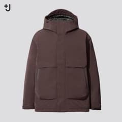 【UNIQLO +J】ハイブリッドダウンオーバーサイズパーカ WINE XXLのサムネイル