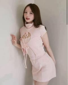 ANDMARY Ema ribbon set up pink - メルカリ