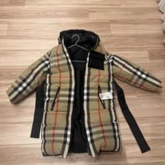 BURBERRY チェック柄 ダウンコート160 レディース　キッズ　バーバリーのサムネイル