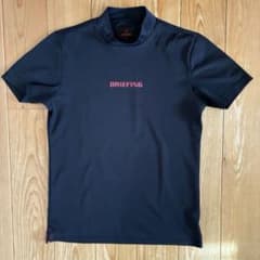 【BRIEFING GOLF】モックネック半袖シャツ ブラックのサムネイル
