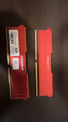 Asgard DDR4 3000MHz 8GB メモリー 2枚セットのサムネイル