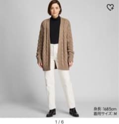 UNIQLO　ケーブルリラックスカーディガン　sサイズのサムネイル