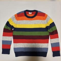 GAP KIDS マルチボーダー クルーネックセーターのサムネイル