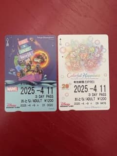 ディズニーリゾートライン　ダッフィカラフルハピネスマーベルMARVEL 期限切れのサムネイル