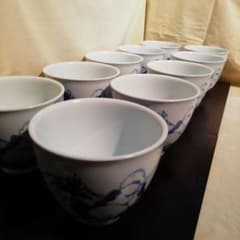 京焼　染付け　10点セットのサムネイル
