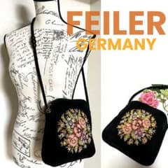FEILER 花柄 シェニール織 ショルダーバッグ - メルカリ