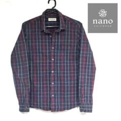 nano・universe　ナノユニバース　チェックシャツのサムネイル