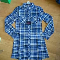 チェックシャツワンピ_フリーサイズのサムネイル