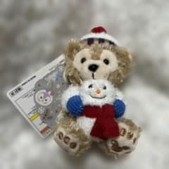 ダッフィー ぬいぐるみストラップ 2019 クリスマス 雪だるま